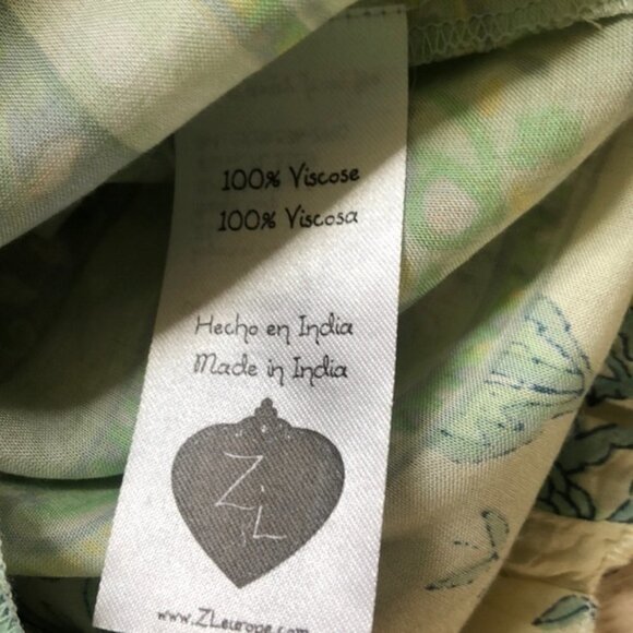 Z&L Europe Boho Print Ruffled Hem Tassel Shorts b61 - Picture 8 of 8